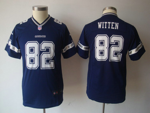 Nike Blue Dallas Cowboys 82 Witten Youth Game NFL Jerseys